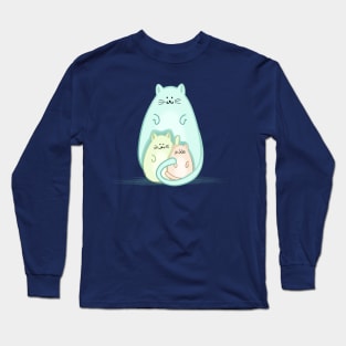 Triple fat cats Long Sleeve T-Shirt